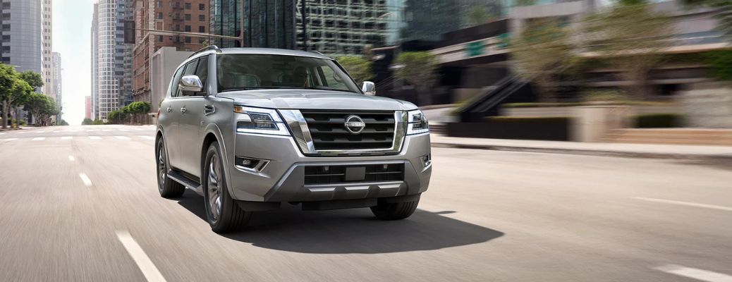 2023 Nissan Armada on the road