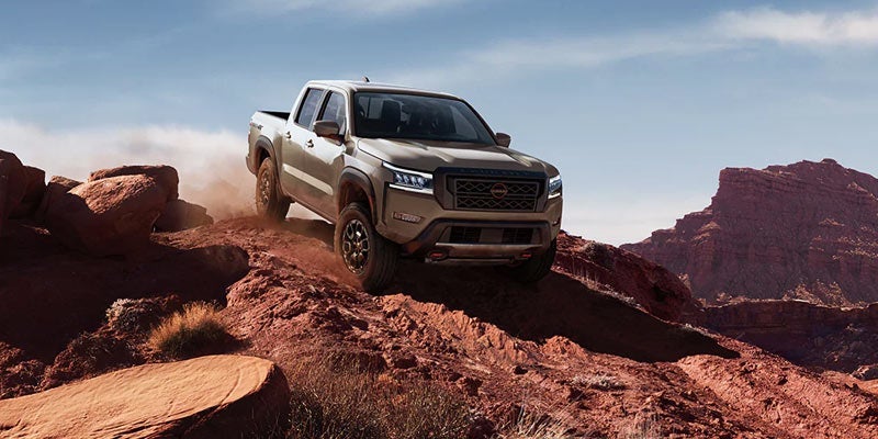 A 2024 Nissan Frontier off-roading near San Leandro, CA