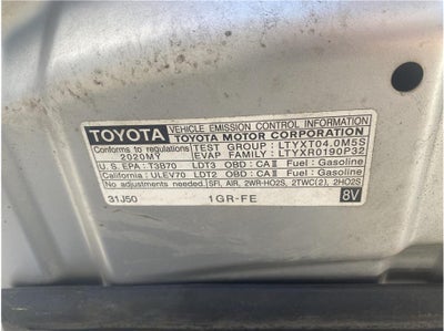 2020 Toyota 4Runner TRD Off-Road Premium Sport Utility 4D