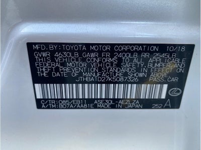 2019 Lexus IS IS 300 Sedan 4D