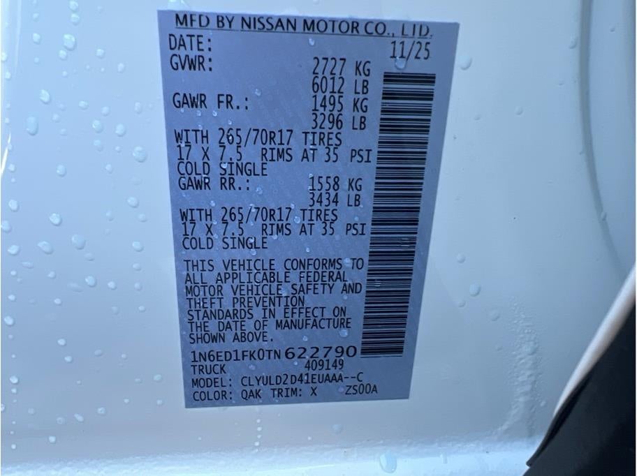 2026 Nissan Frontier Crew Cab PRO-4X Pickup 4D 6 ft