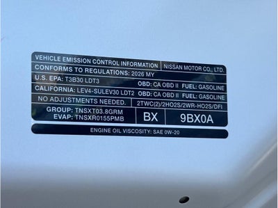 2026 Nissan Frontier Crew Cab PRO-4X Pickup 4D 6 ft