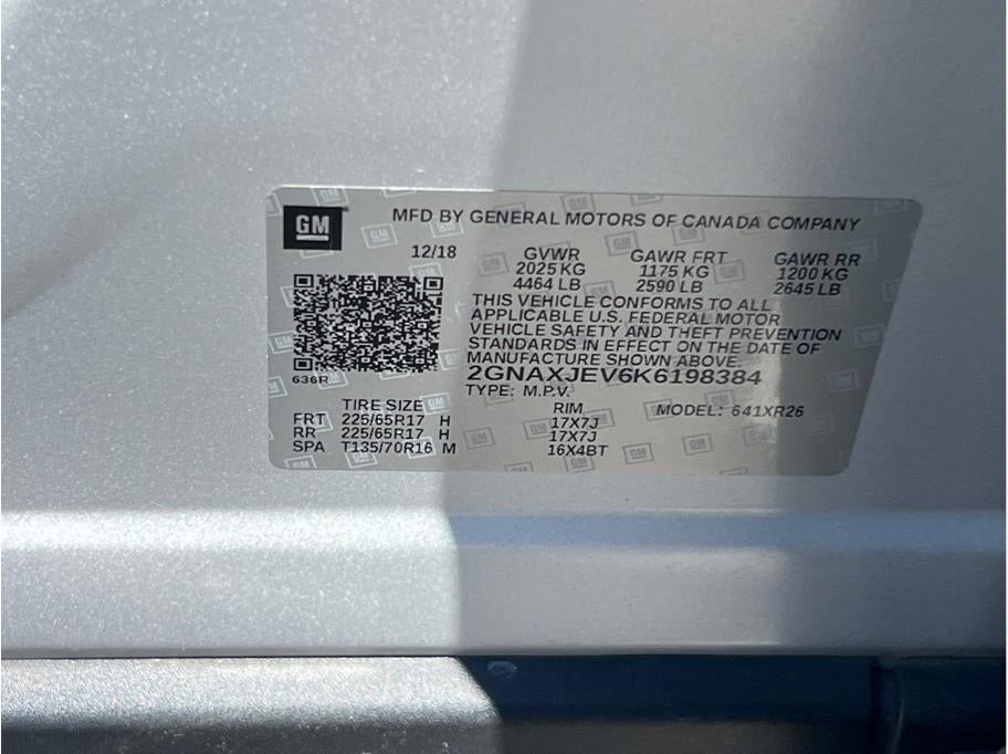 2019 Chevrolet Equinox LT Sport Utility 4D