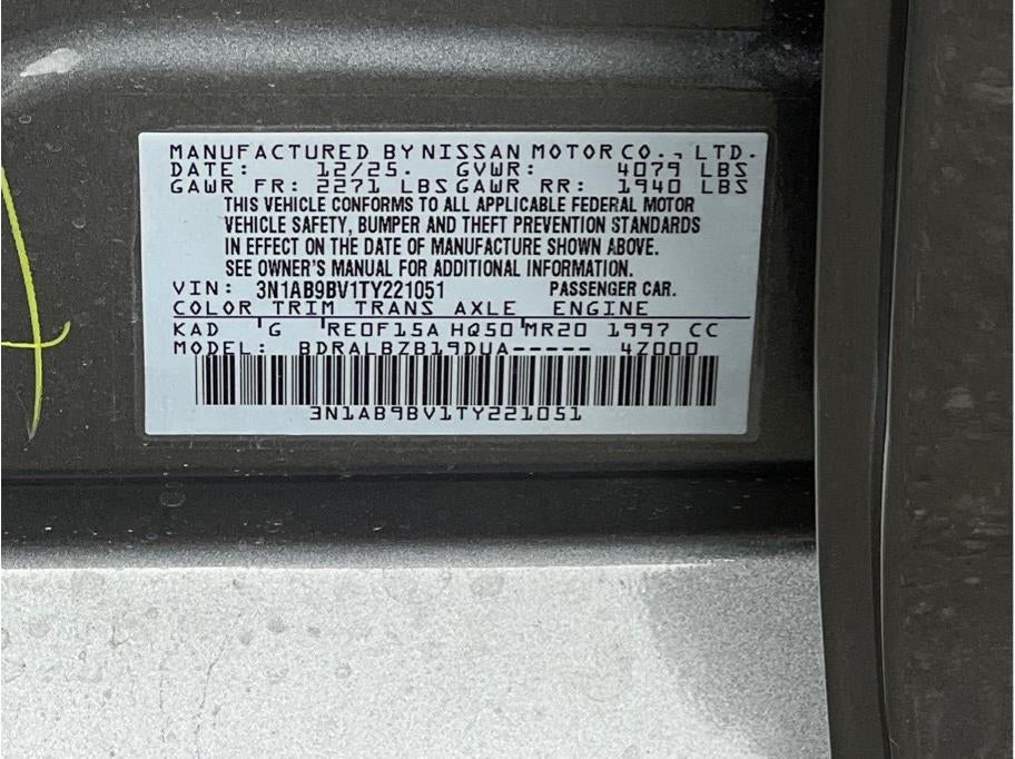 2026 Nissan Sentra S Sedan 4D