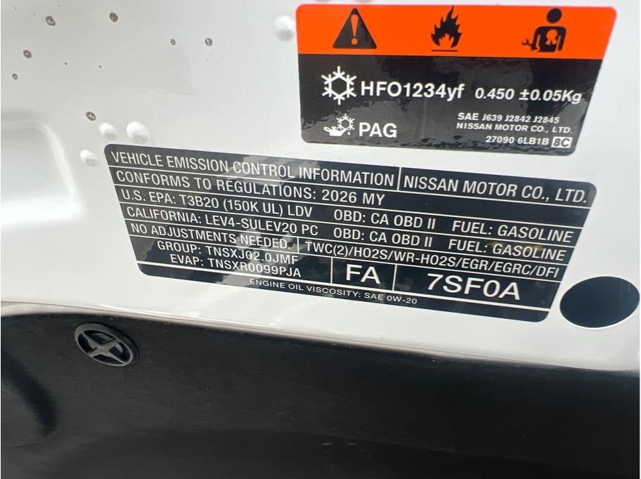 2026 Nissan Sentra S Sedan 4D