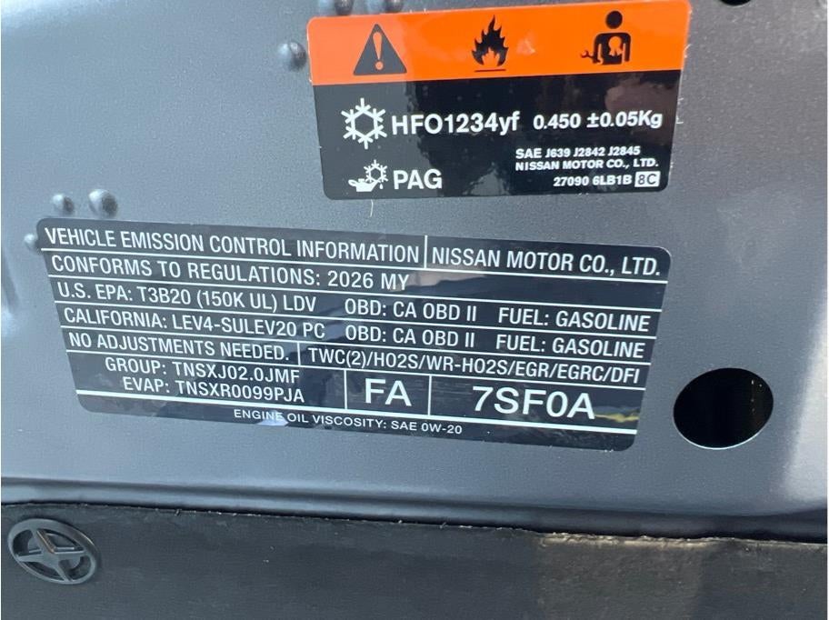 2026 Nissan Sentra SR Sedan 4D