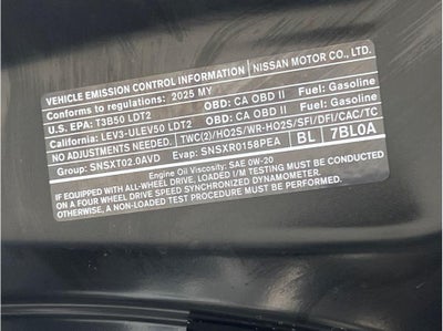 2025 Nissan Murano Platinum Sport Utility 4D