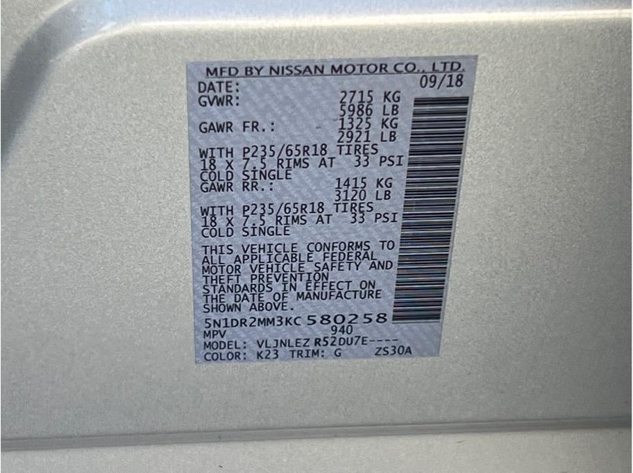 2019 Nissan Pathfinder SV Sport Utility 4D