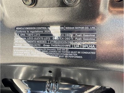 2026 Nissan Pathfinder Platinum Sport Utility 4D