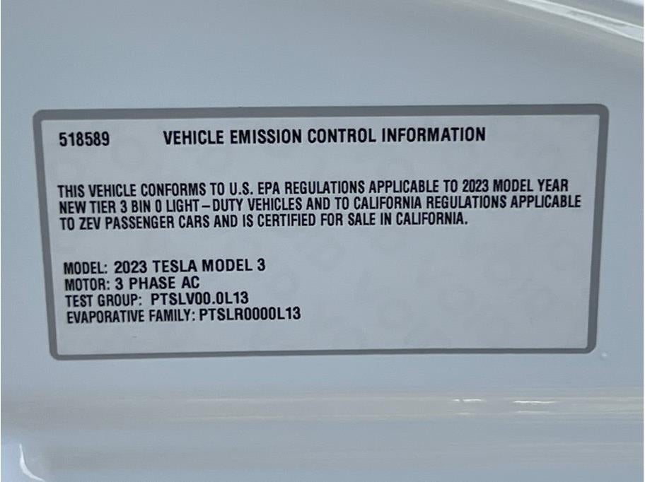 2023 Tesla Model 3 Standard Sedan 4D