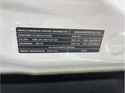 2026 Nissan Leaf Platinum+