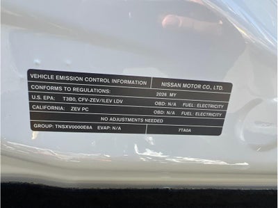 2026 Nissan LEAF PLATINUM PLUS Hatchback 4D