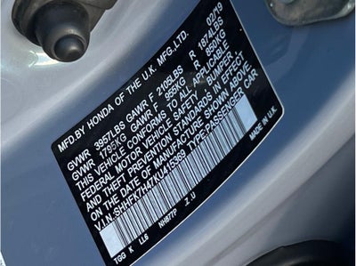 2019 Honda Civic Sport Hatchback 4D