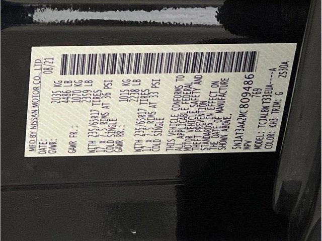 2021 Nissan Rogue S Sport Utility 4D