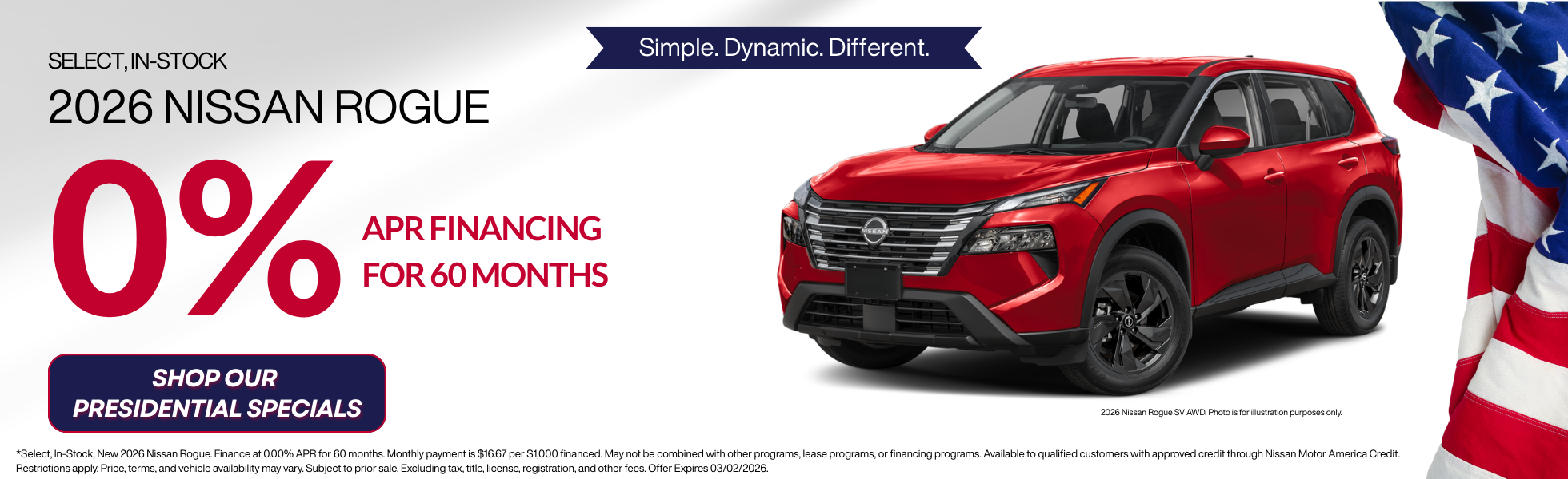 Presidents' Day Sales Event!